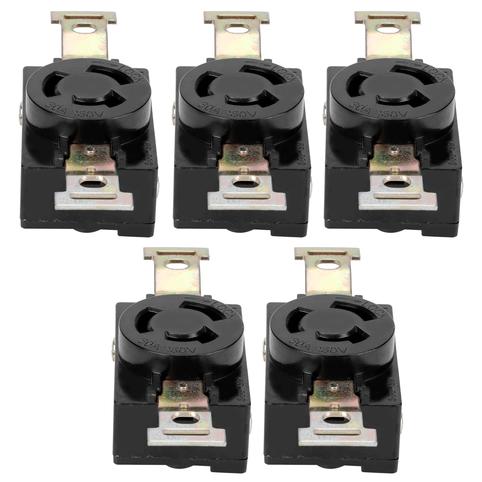 5Pcs American 3‑Holes Socket Gasoline Generator Accessory for 168f/188f