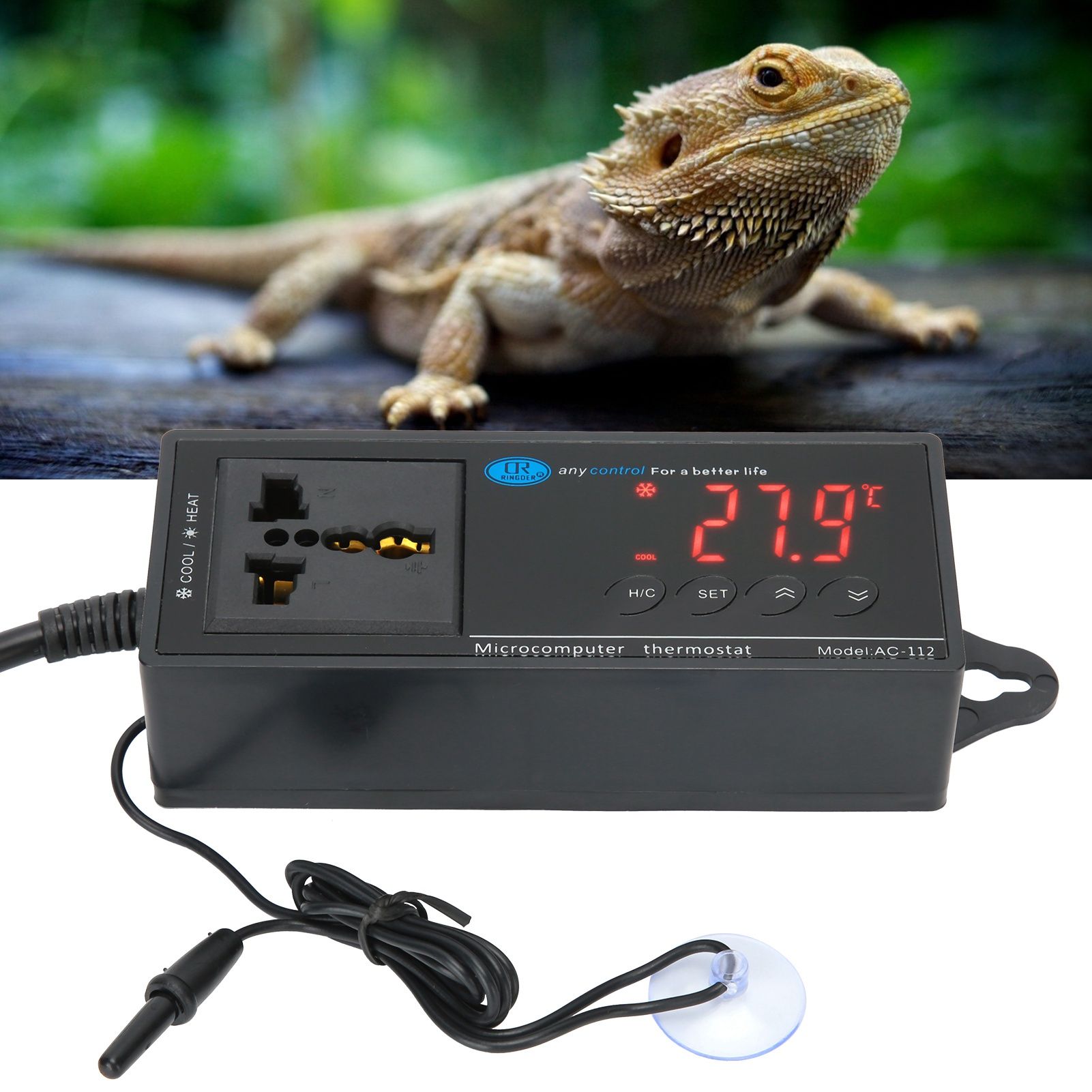 Digital Temperature Controller Thermostat for Reptile Incubator Greenhouse view 9