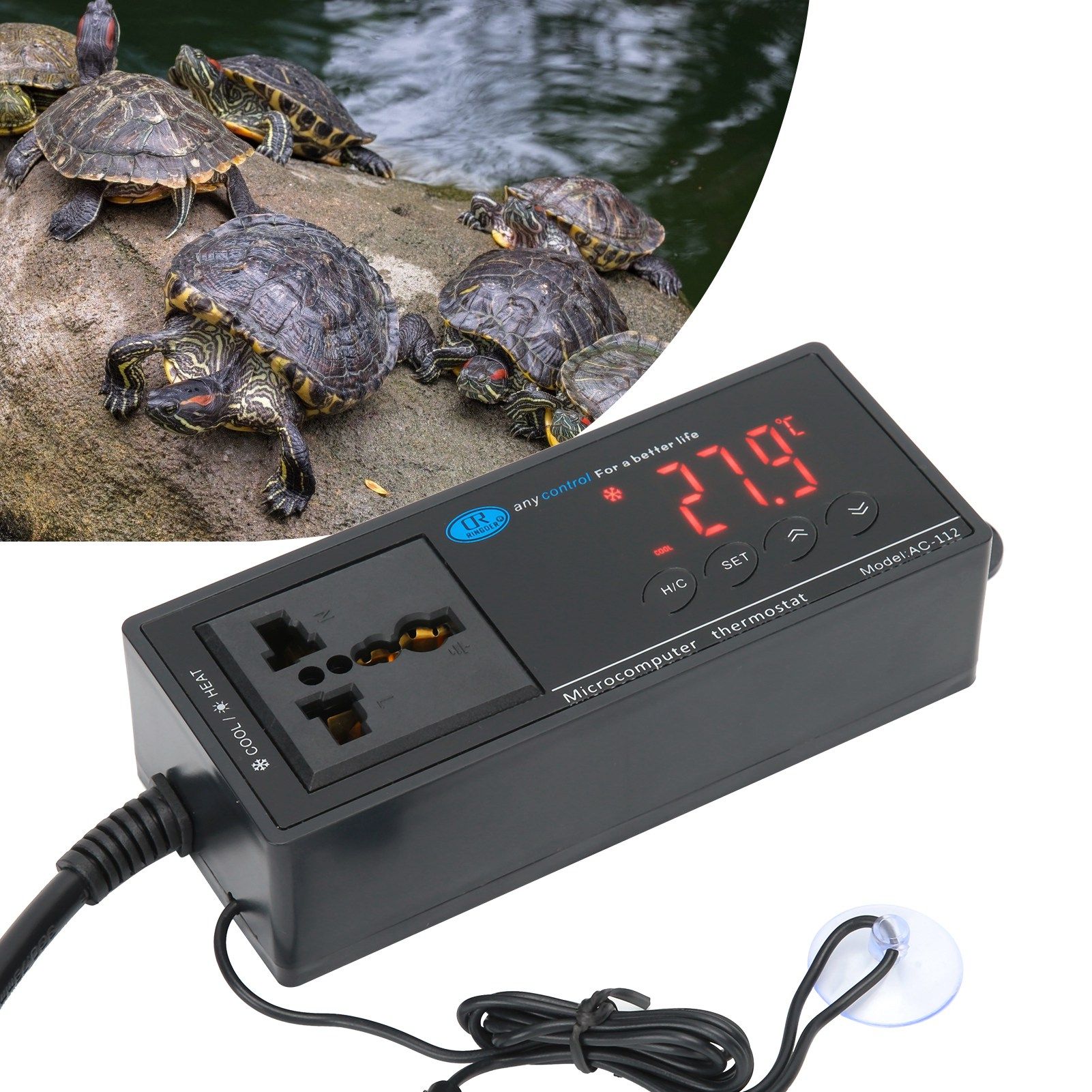 Digital Temperature Controller Thermostat for Reptile Incubator Greenhouse view 10