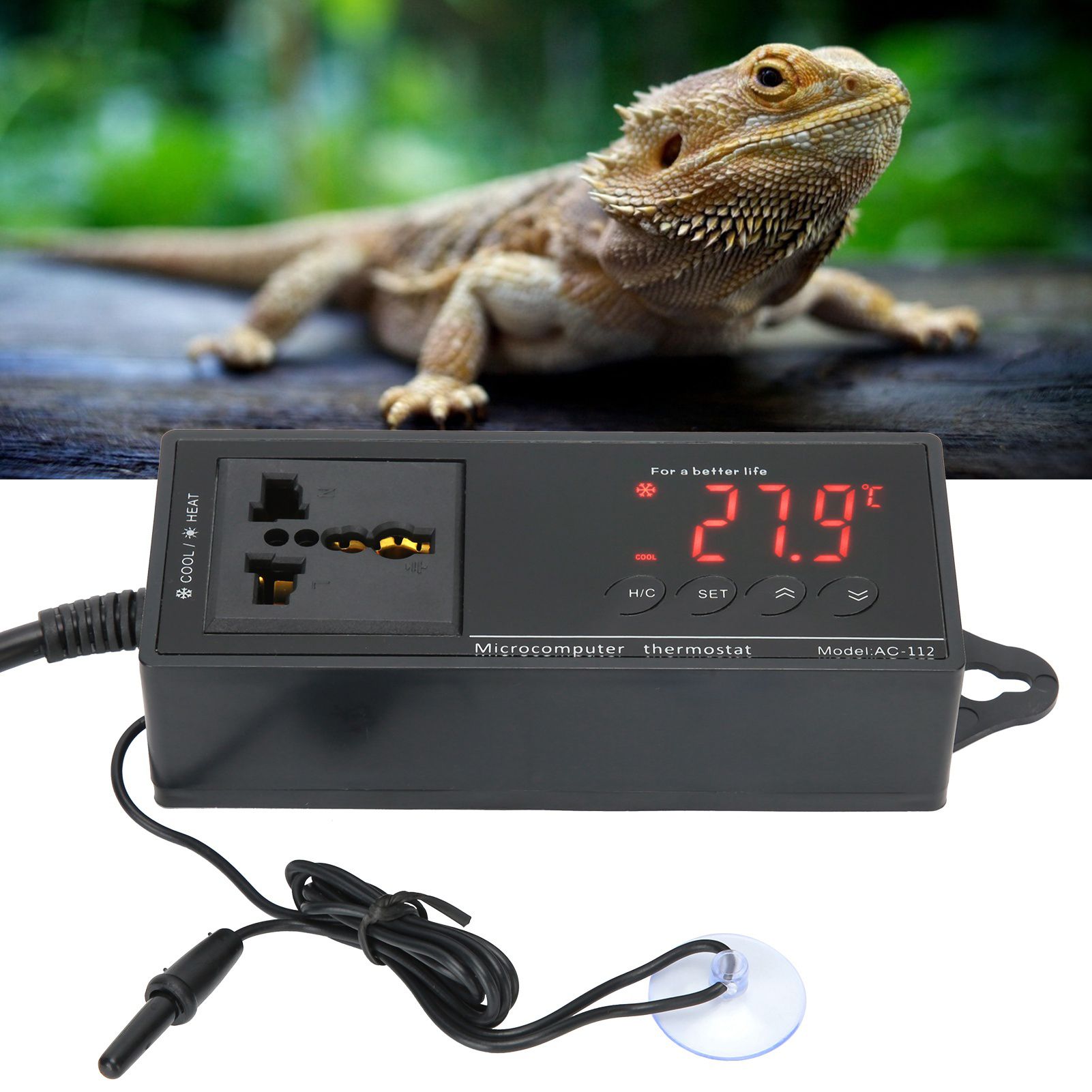 Digital Temperature Controller Thermostat for Reptile Incubator Greenhouse view 9