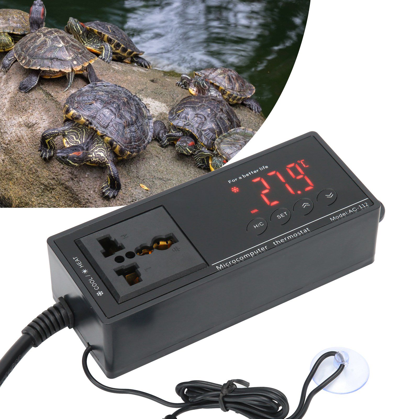 Digital Temperature Controller Thermostat for Reptile Incubator Greenhouse view 10