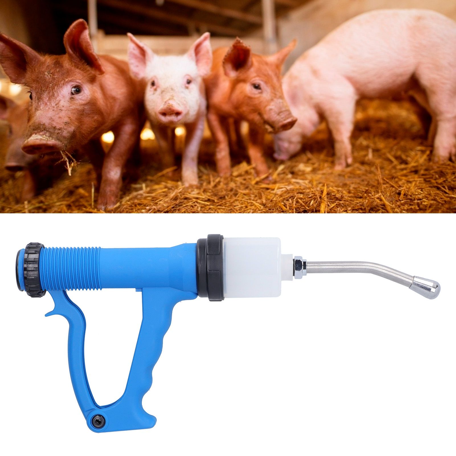 Continuous Syringe 70ml Adjustable Injector Veterinary Accessory for Pig view 9