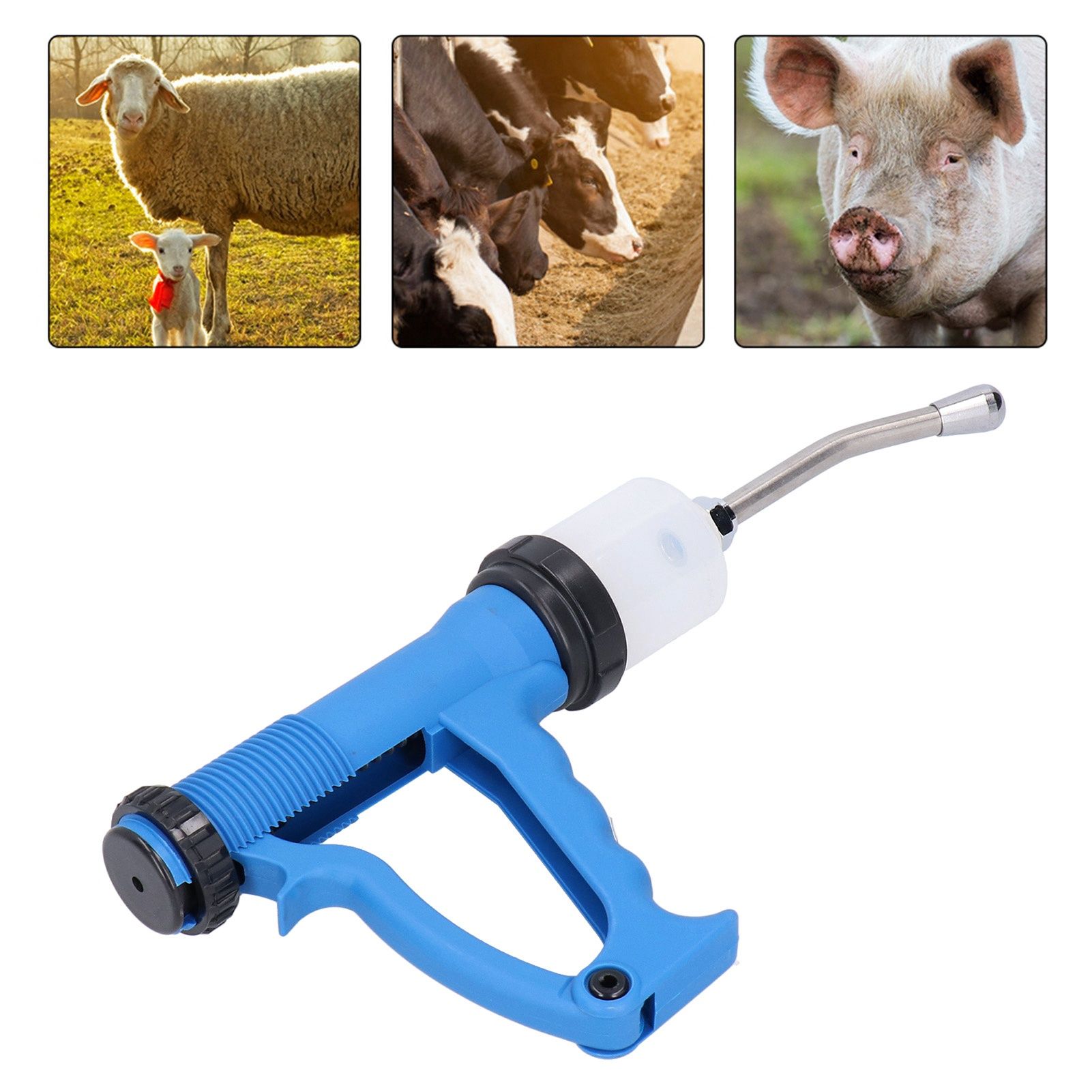 Continuous Syringe 70ml Adjustable Injector Veterinary Accessory for Pig view 10