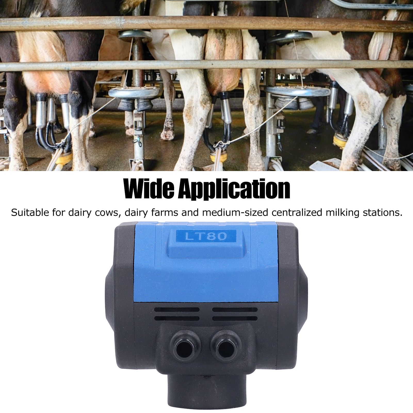 2 Outlets Milking Machine Pneumatic Pulsator Adjustable for Cattle Goat Milker view 12