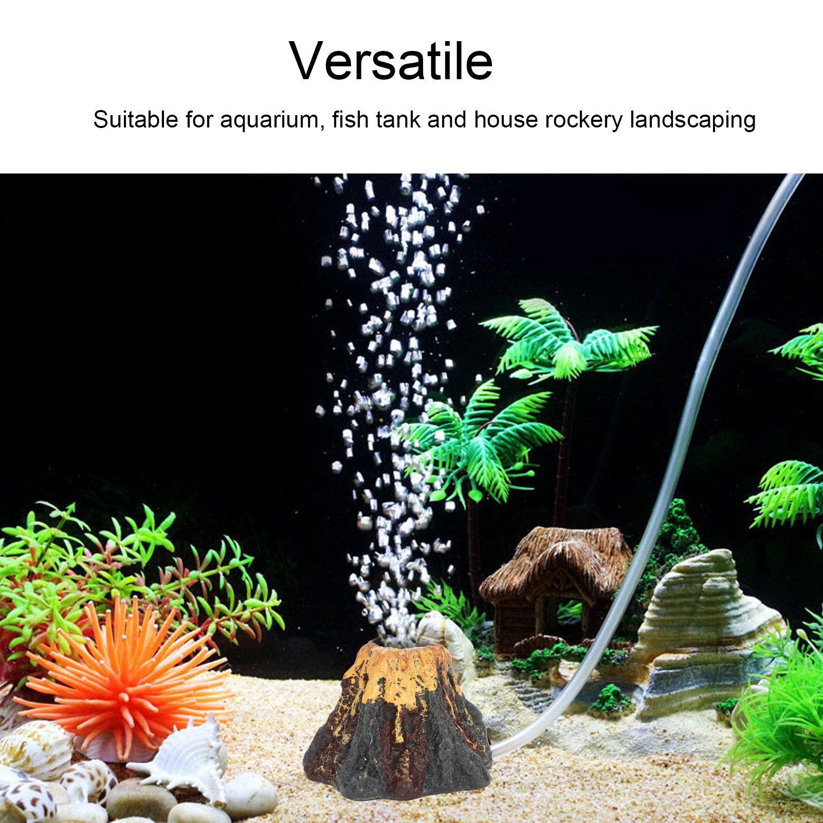 Fish Tanks Oxygen Pump Air Stone Bubble Stones Landscaping Accessory Aquarium view 12
