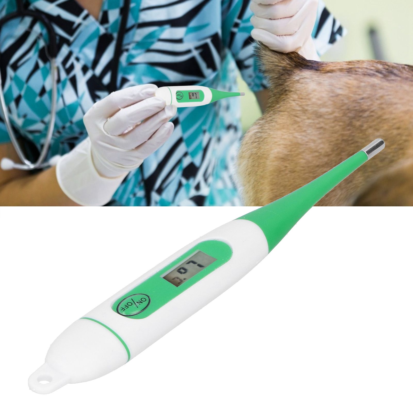 Veterinary Electronic Thermometer Waterproof Digital Animal Thermometer for view 12