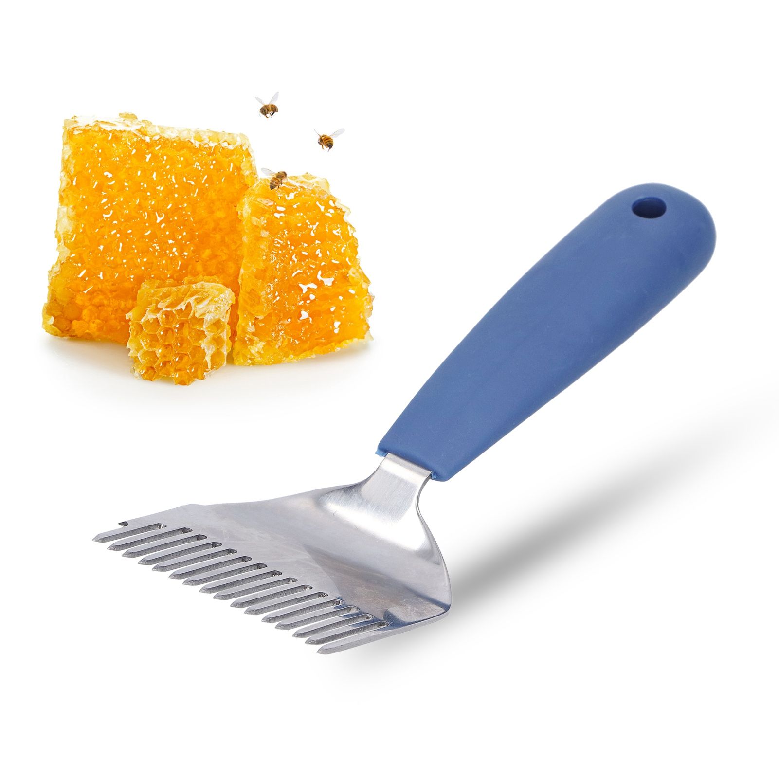 16 Tin Stainless Steel Uncapping Fork Beekeeping Honey Fork Shovel Tool with view 10