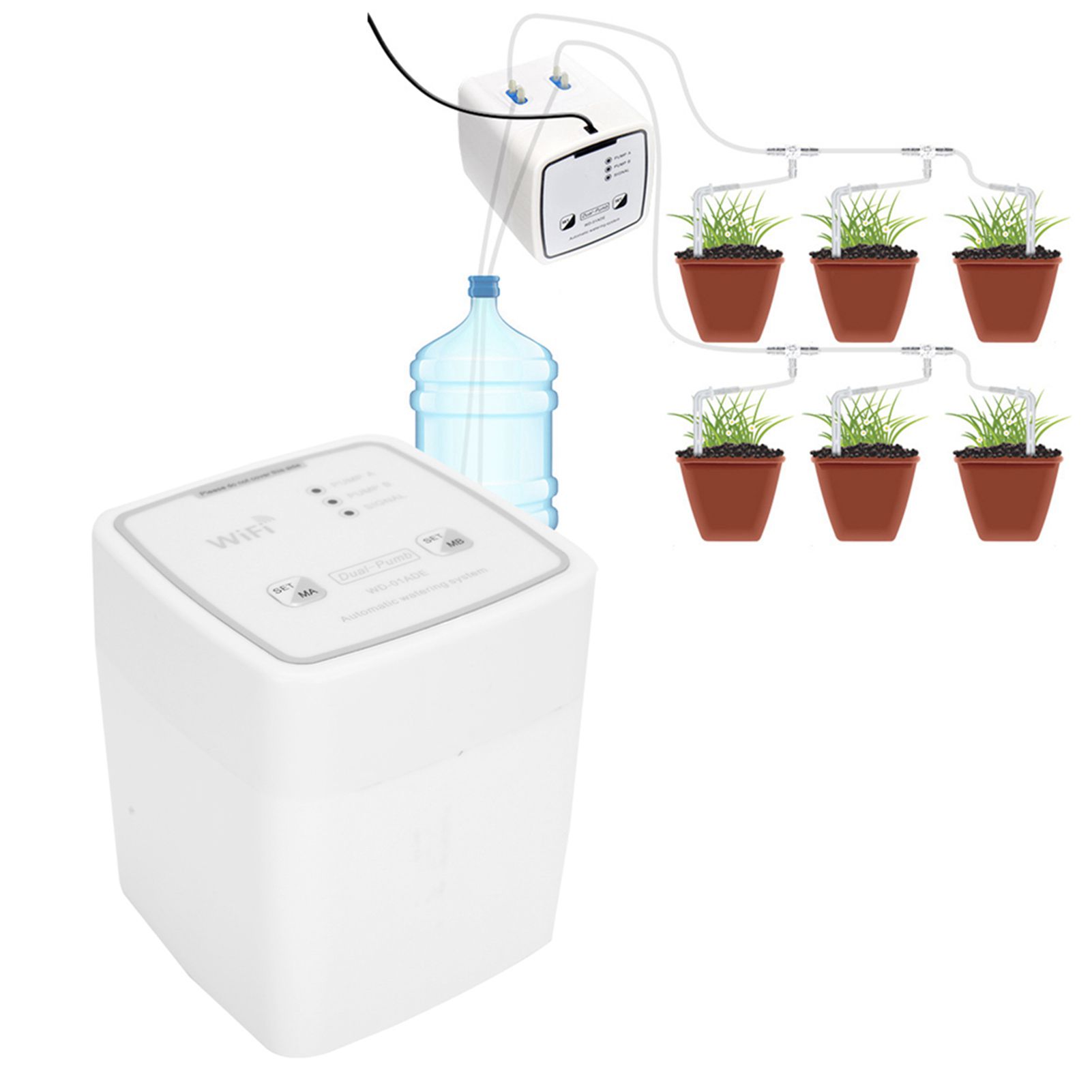 WIFI Intelligent Garden Irrigation Timer Drip Irrigation Kit Watering System view 9
