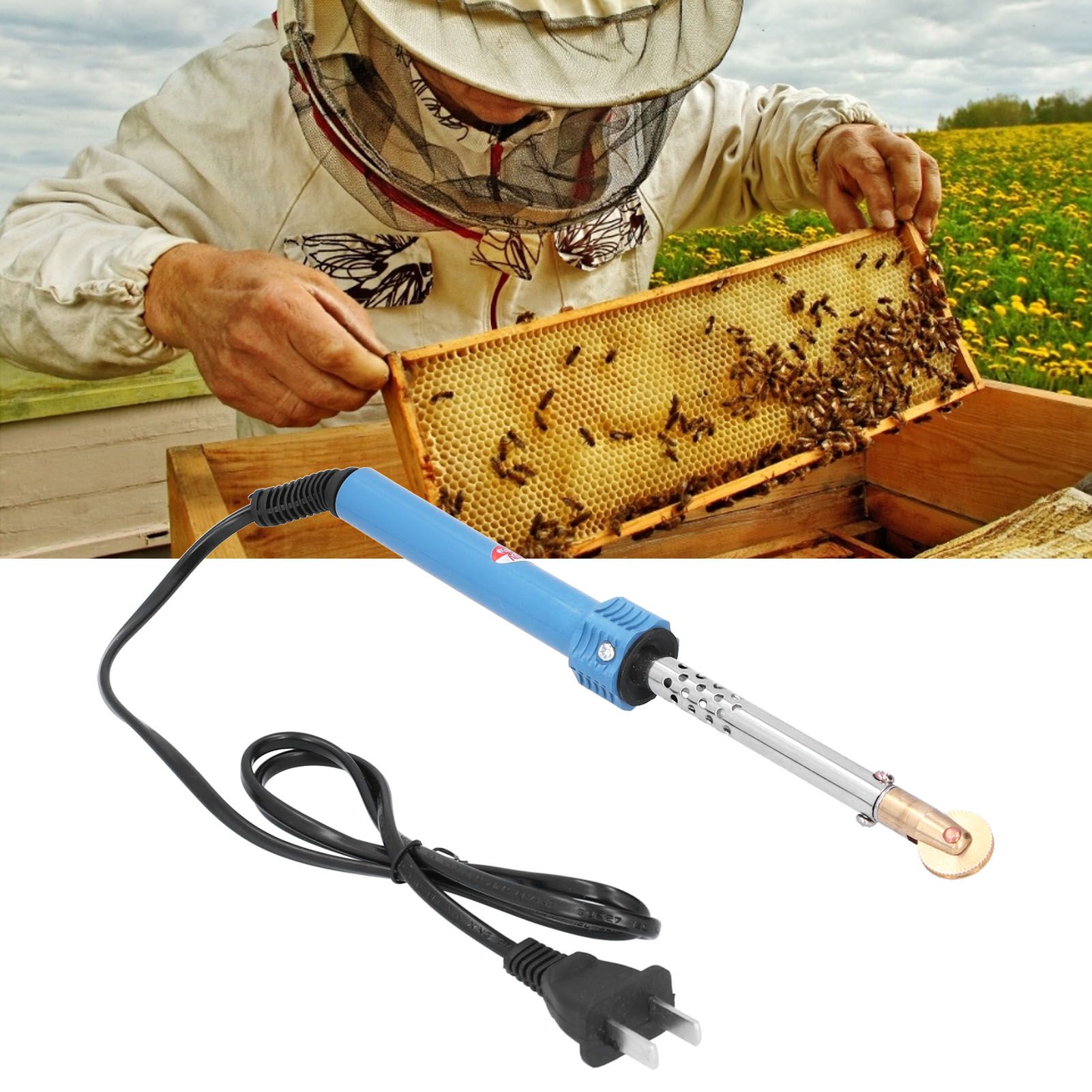 Electric Heating Wire Embedder Embedding Tool Apiculture Beekeeper Accessories CN view 11