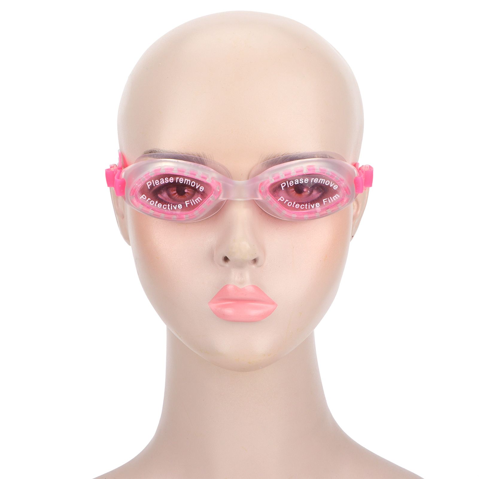 Pink Swimming Goggles Waterproof and AntiFog with Glasses Case Earplugs view 8