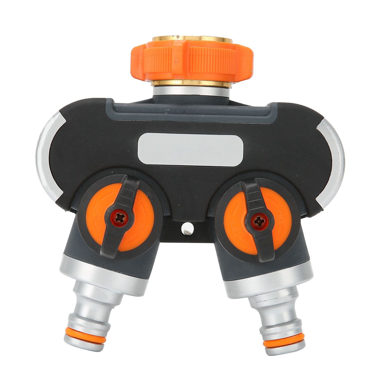 2 Way Hose Splitter with Valve Garden Irrigation Faucet Connector Adapter