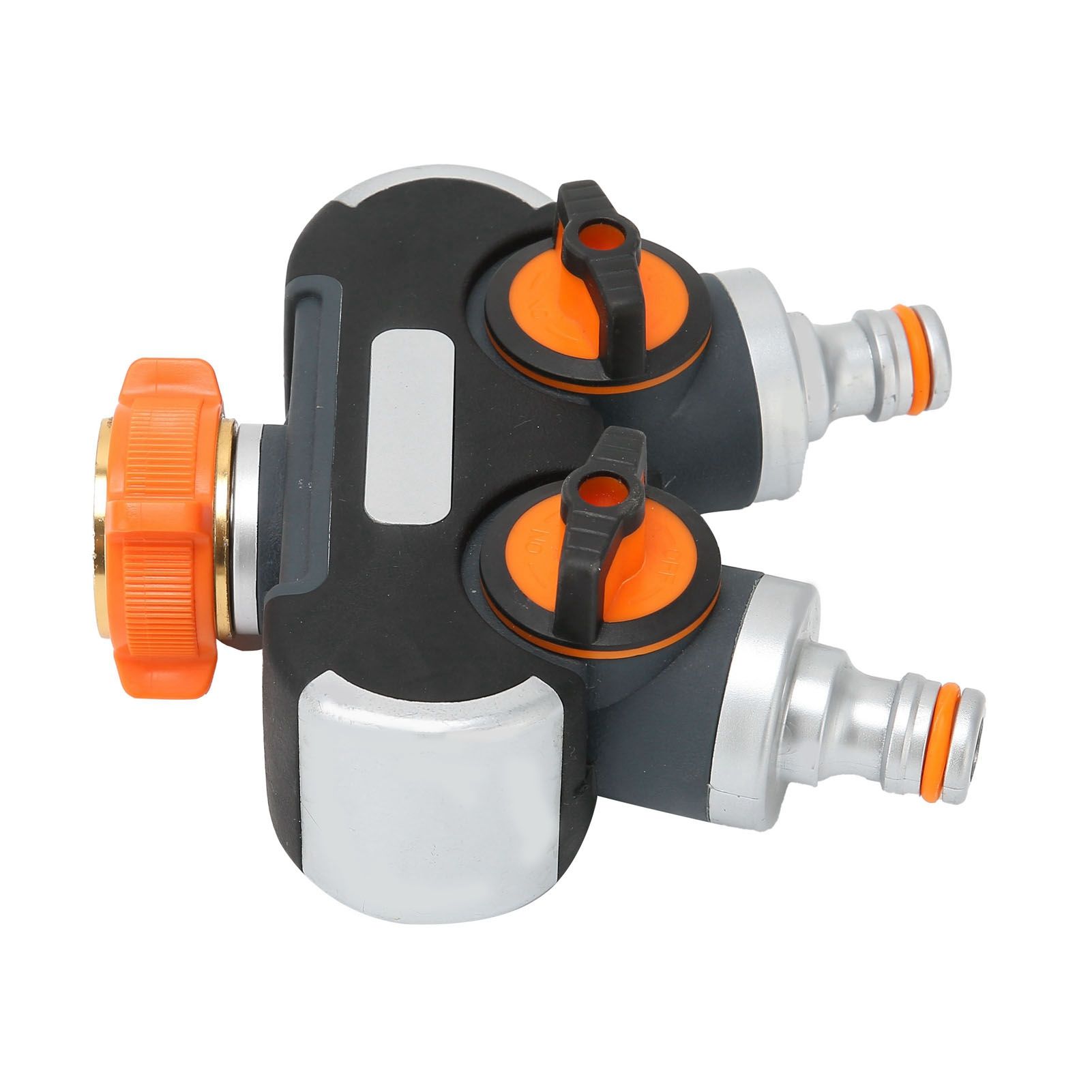 2 Way Hose Splitter with Valve Garden Irrigation Faucet Connector Adapter view 6