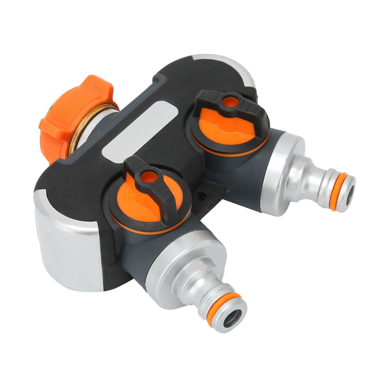 2 Way Hose Splitter with Valve Garden Irrigation Faucet Connector Adapter view 7