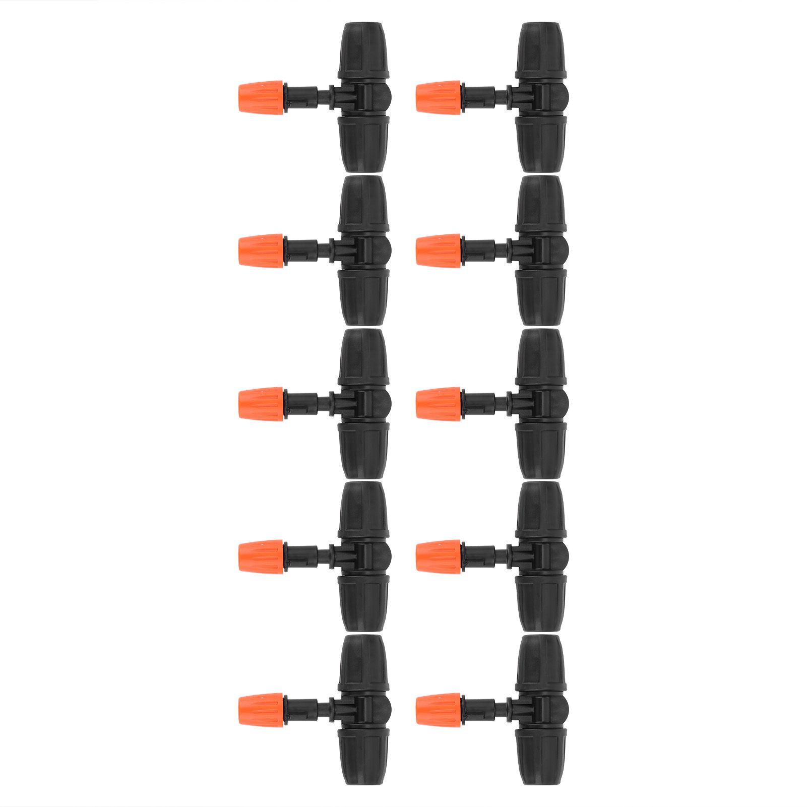 10Pcs Garden Tee with Adjustable Misting Nozzle for 8/12 Tube Irrigation view 3