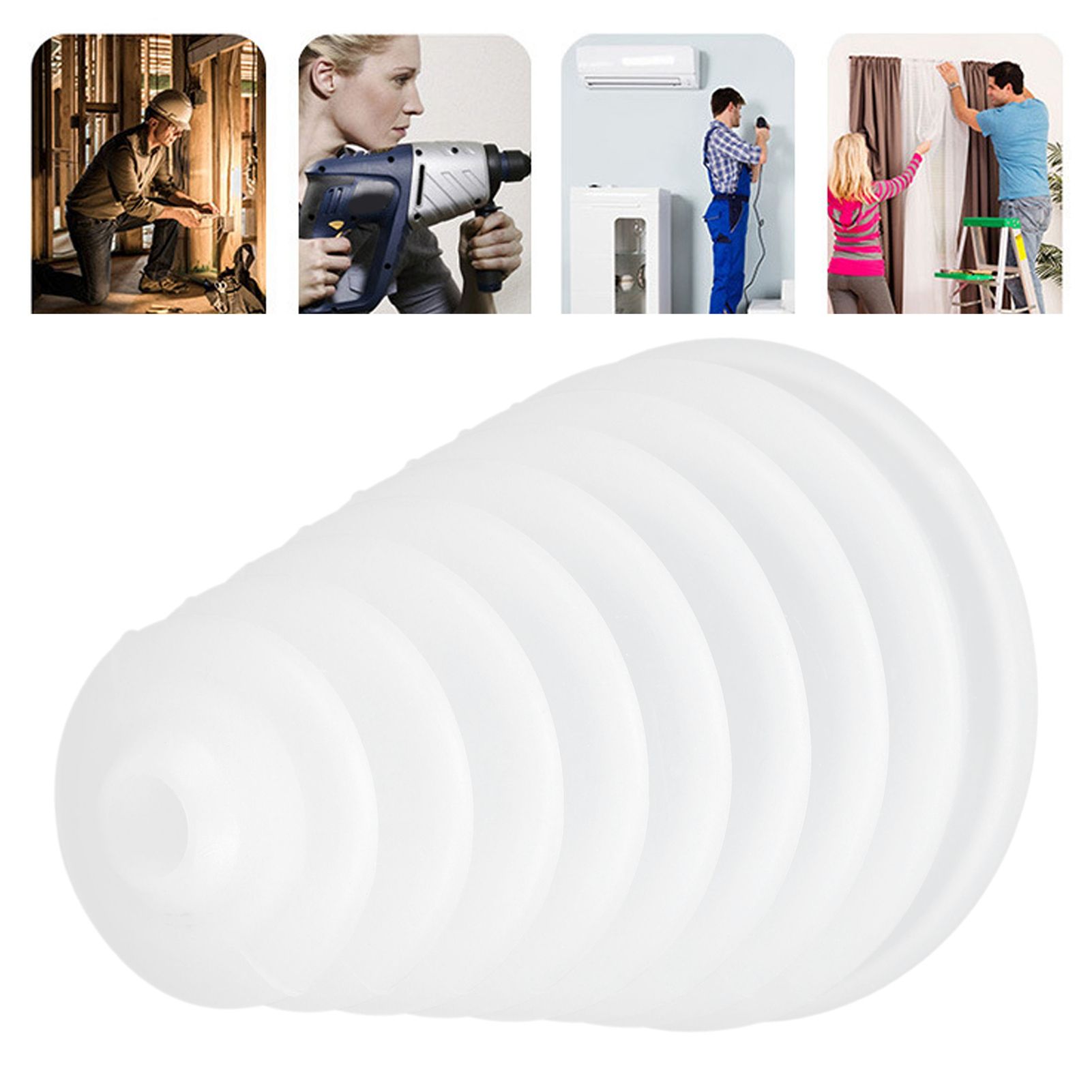 Electric Hammer Dust Cover Extended White Electric Drill Rubber Protective Cover view 12