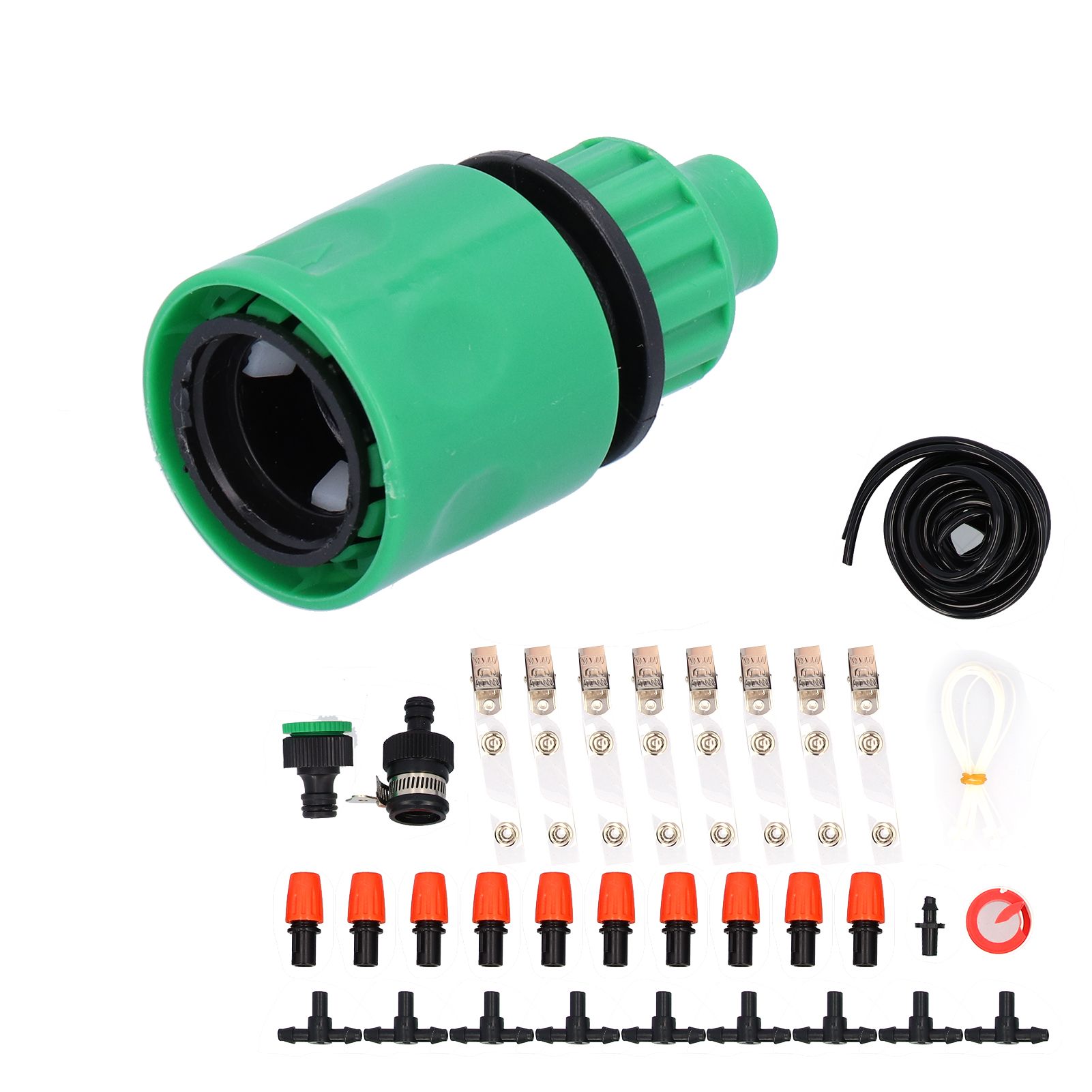 8m Garden Irrigation System Single Outlet Atomizing Kit for Greenhouse Flower Bed view 3