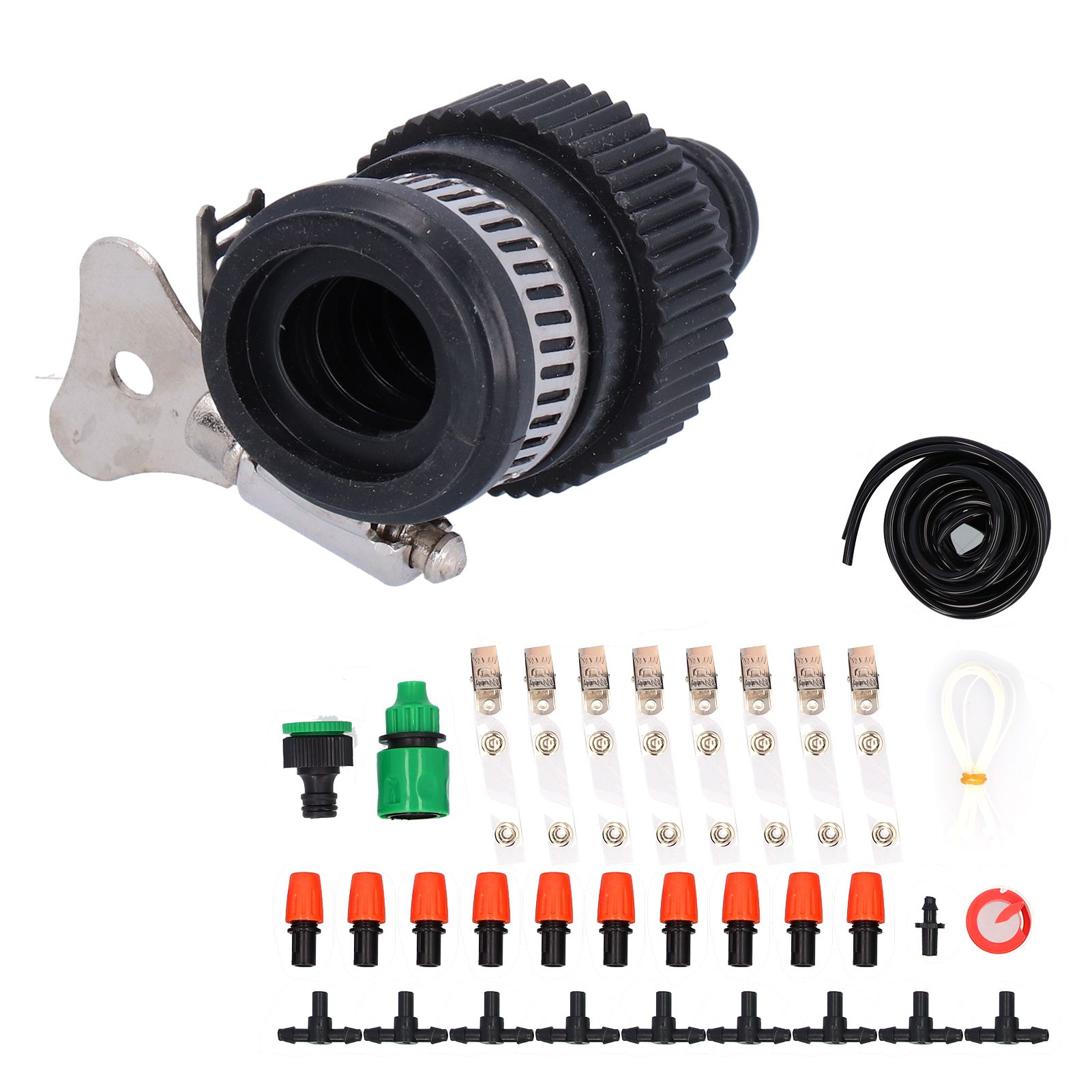 8m Garden Irrigation System Single Outlet Atomizing Kit for Greenhouse Flower Bed view 4