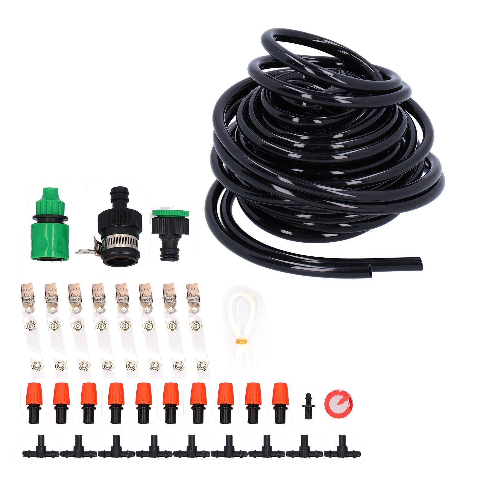 8m Garden Irrigation System Single Outlet Atomizing Kit for Greenhouse Flower Bed view 7