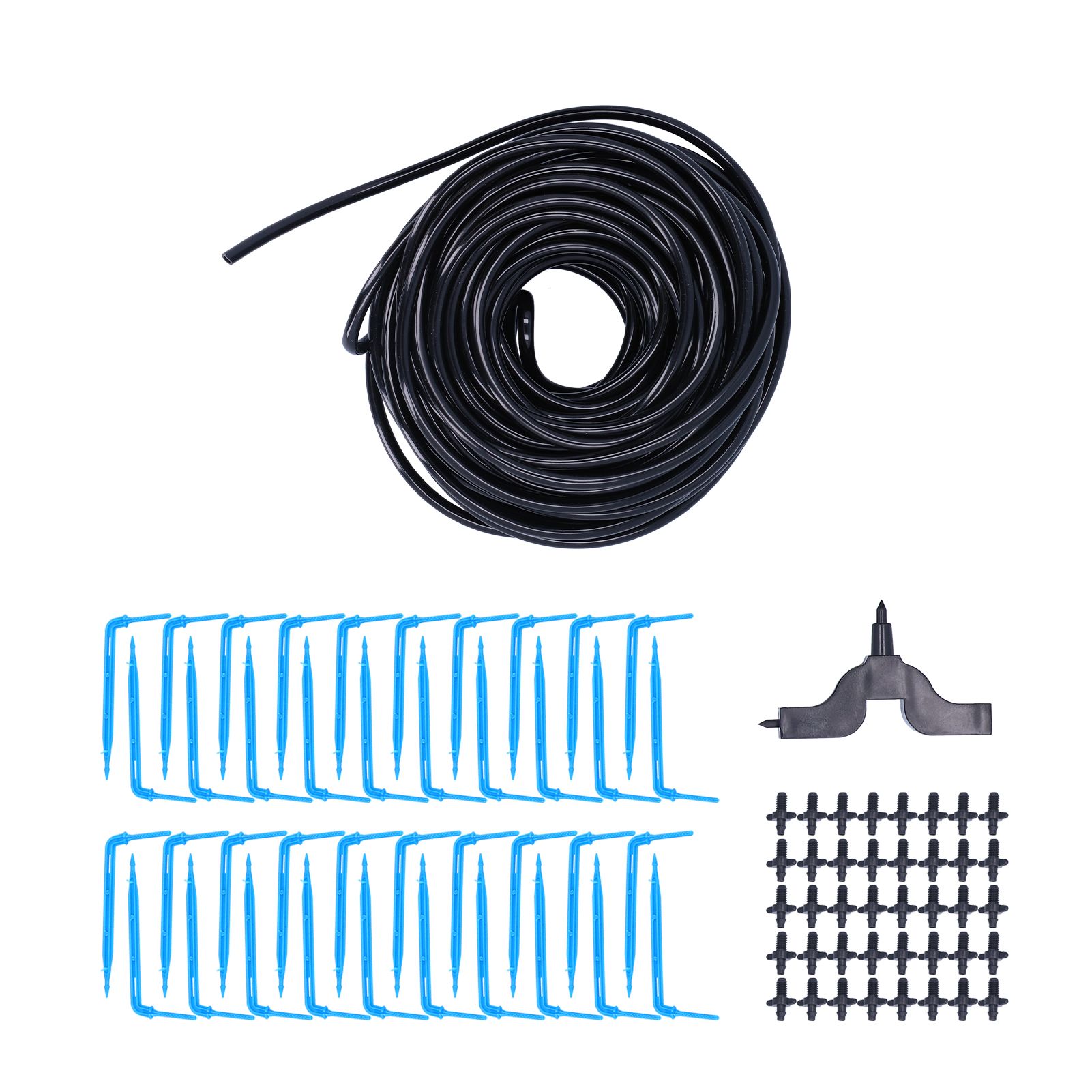 Drip Irrigation Kit 15m Watering Dripper Hose Set Garden Greenhouse Seedling view 4