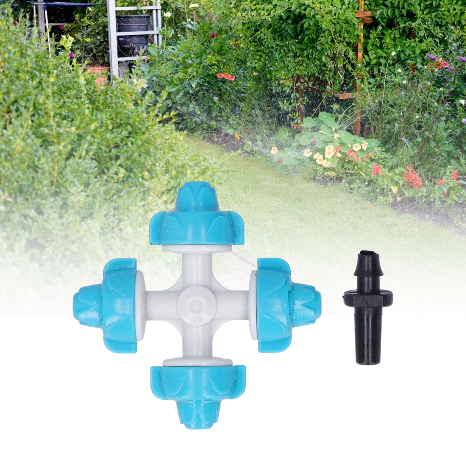 50Set 4 Outlet Water Nozzle Kit Atomizing Sprinkler Garden Irrigation view 11