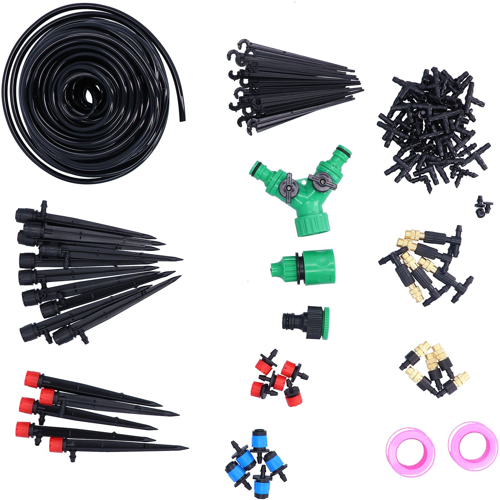 25M Garden Irrigation System Micro Drip Irrigation Equipment Kit Plant view 3