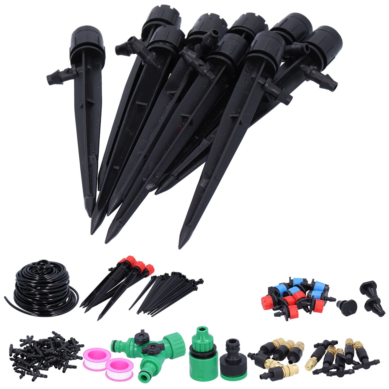 25M Garden Irrigation System Micro Drip Irrigation Equipment Kit Plant view 7