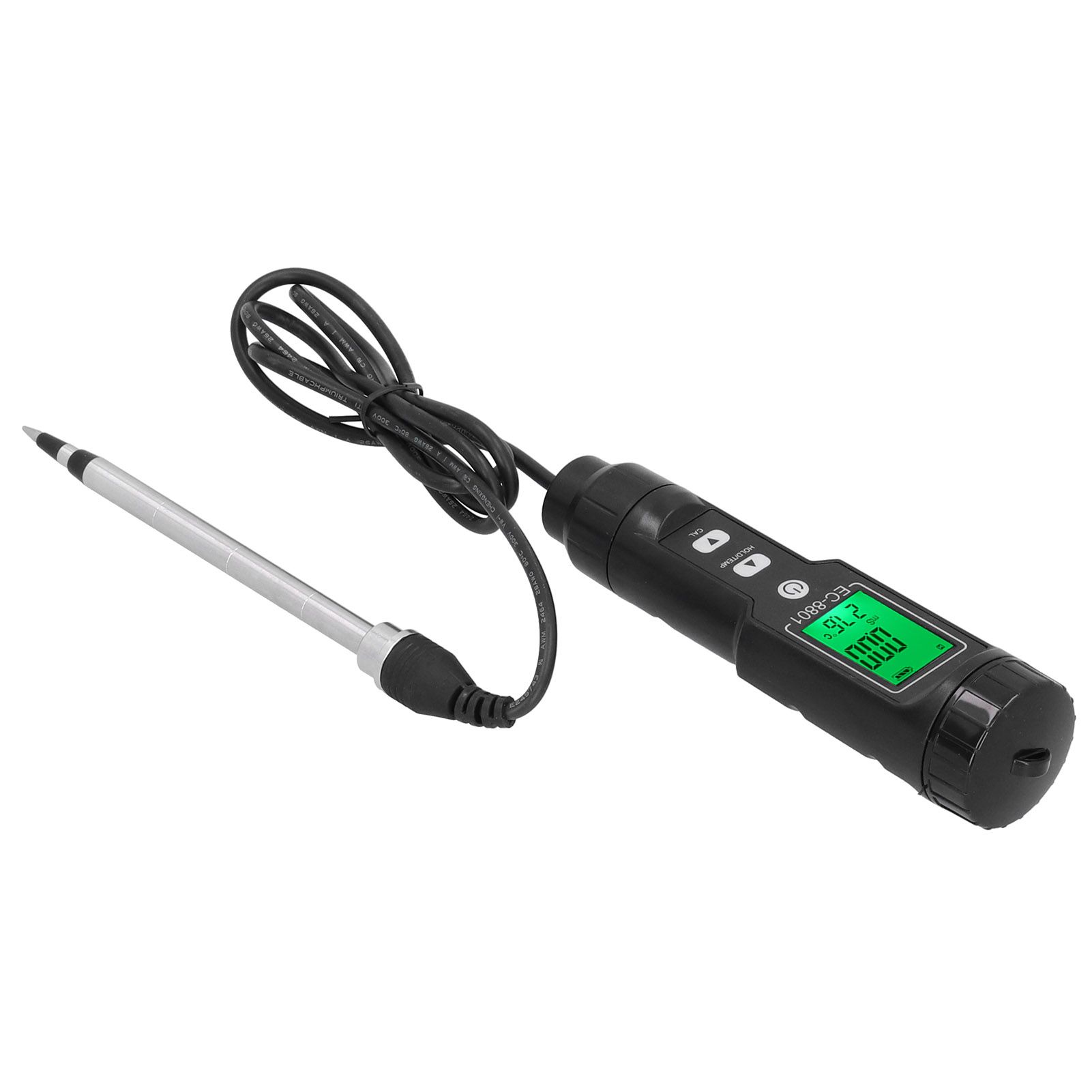 Soil EC Temperature Tester with Backlight Portable Conductivity Meter view 4