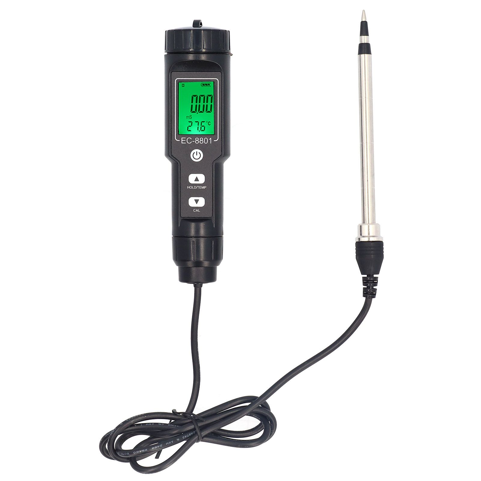 Soil EC Temperature Tester with Backlight Portable Conductivity Meter view 6