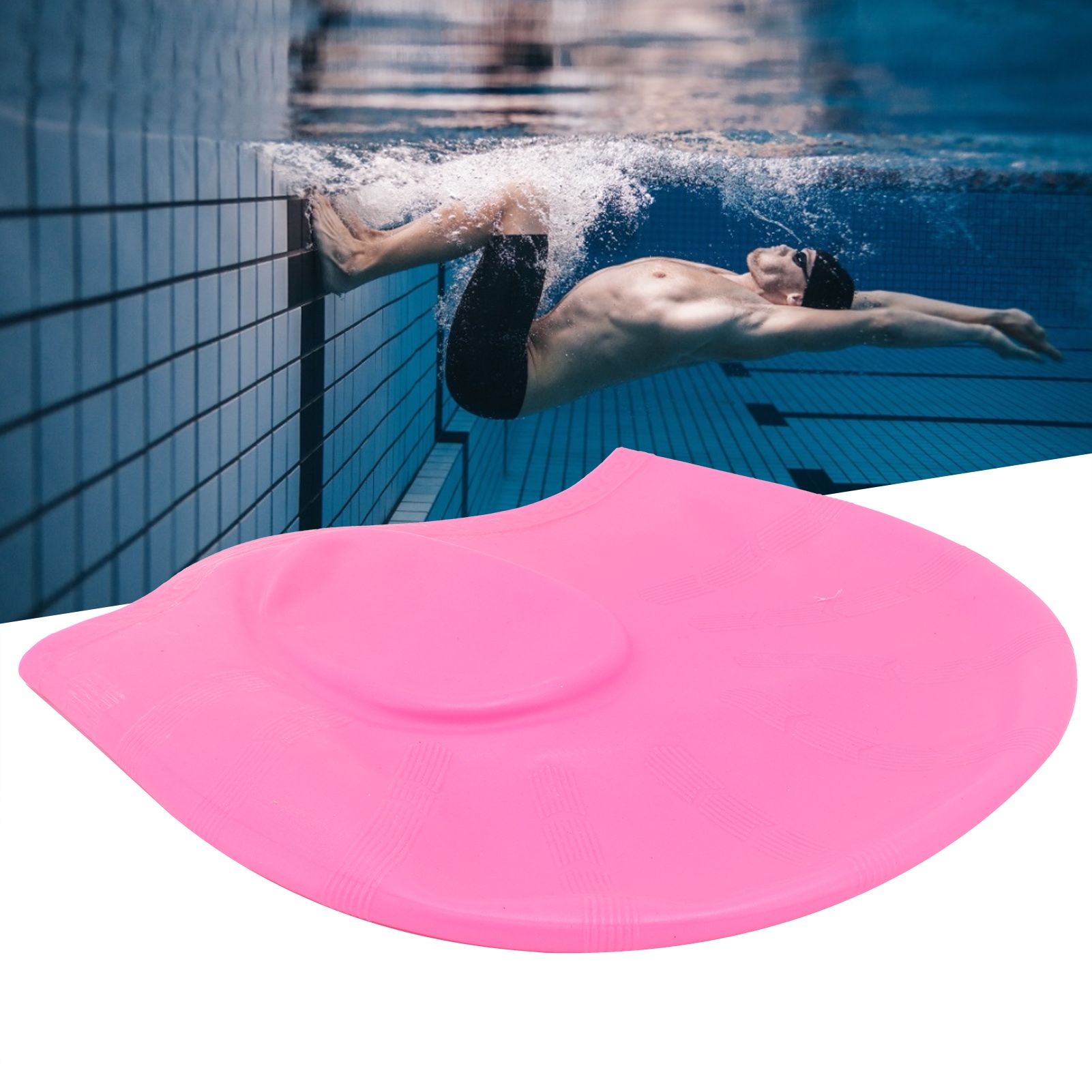Silicone Swimming Cap Ear Protection Three Dimensional Ergonomic Waterproof view 11