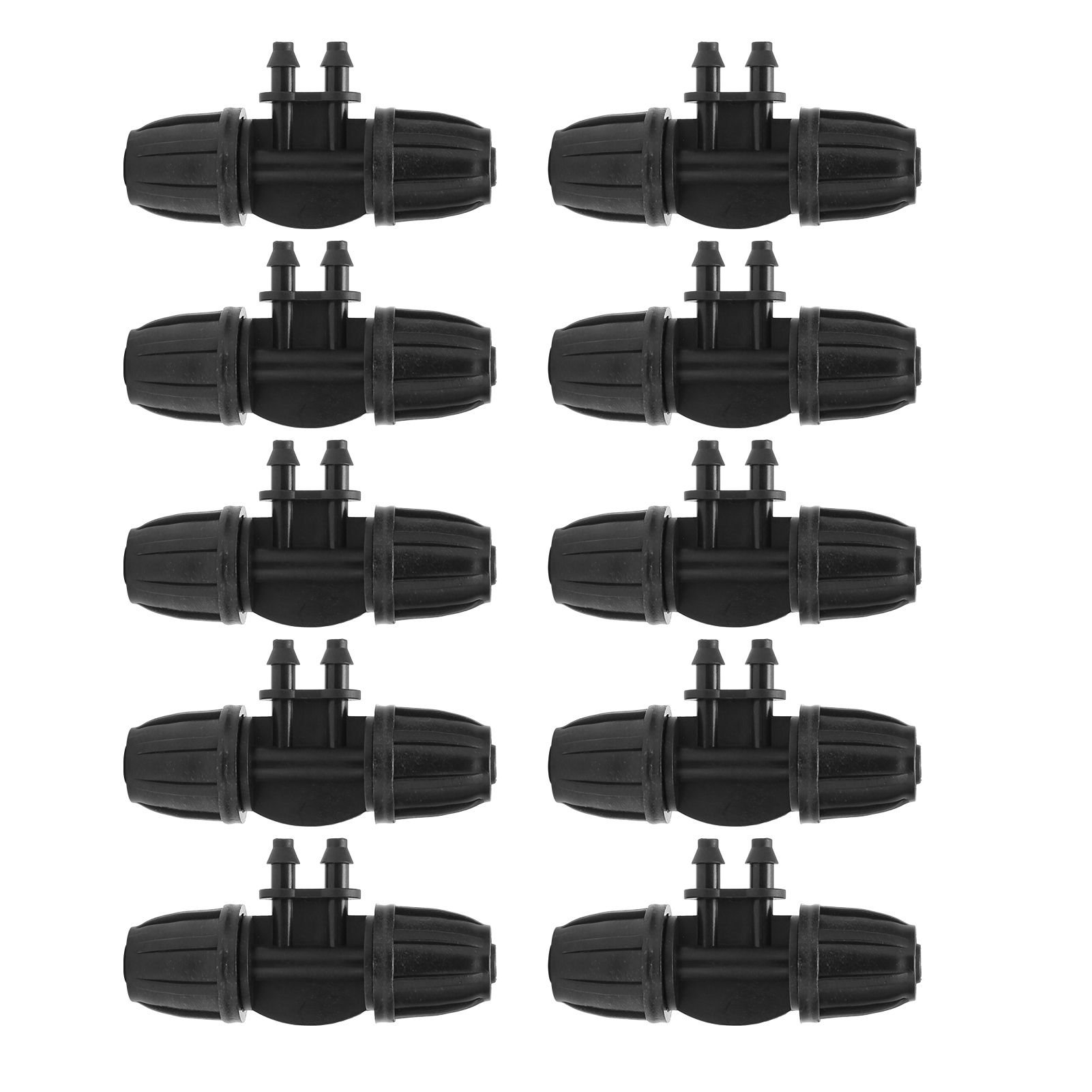 10PCS 8/11 to 4/7 Hose Connector 4‑Way Barbed Reducing Connector with Lock view 2