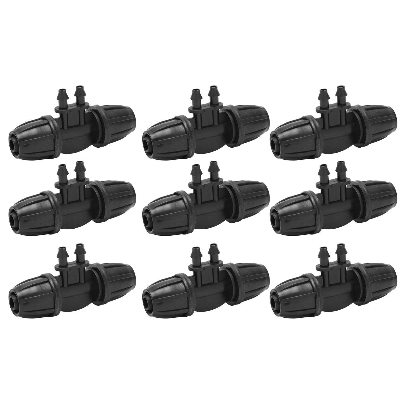 10PCS 8/11 to 4/7 Hose Connector 4‑Way Barbed Reducing Connector with Lock view 10
