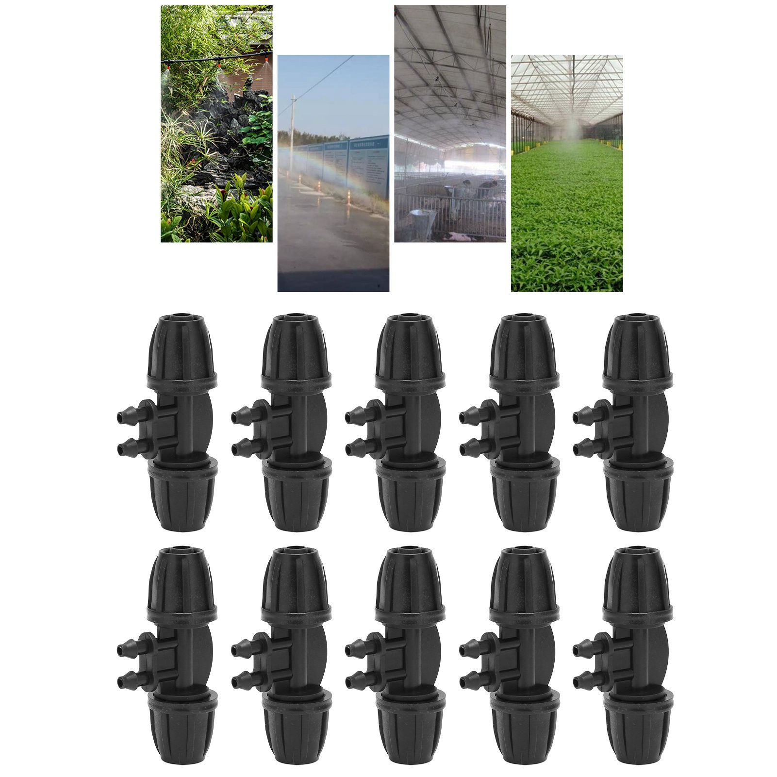 10PCS 8/11 to 4/7 Hose Connector 4‑Way Barbed Reducing Connector with Lock view 11