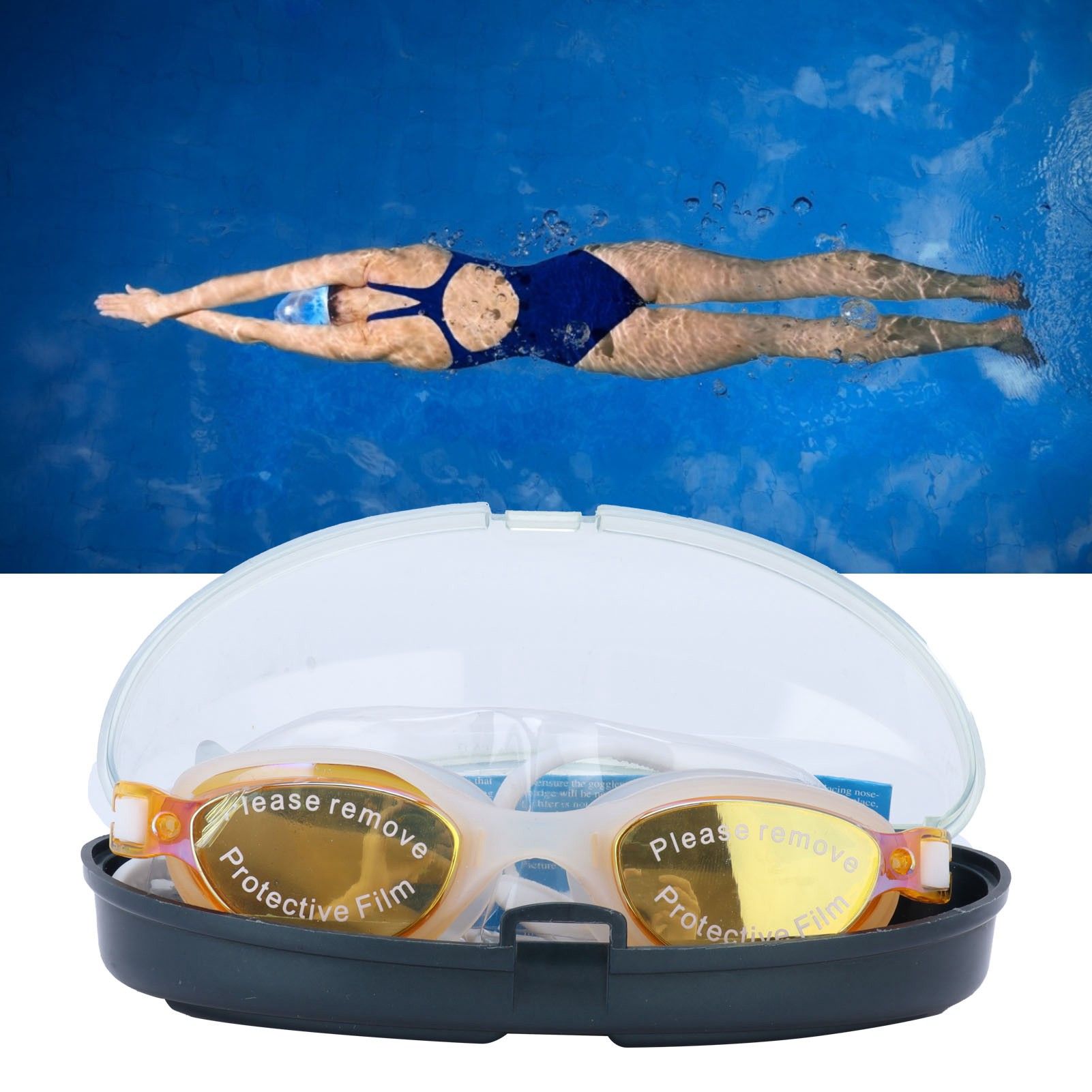 Swimming Glasses AntiFog AntiUltraviolet Goggles Equipped with Soft Silicone view 11
