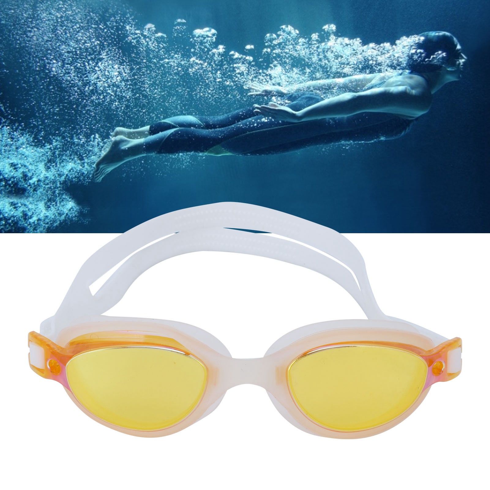 Swimming Glasses AntiFog AntiUltraviolet Goggles Equipped with Soft Silicone view 12