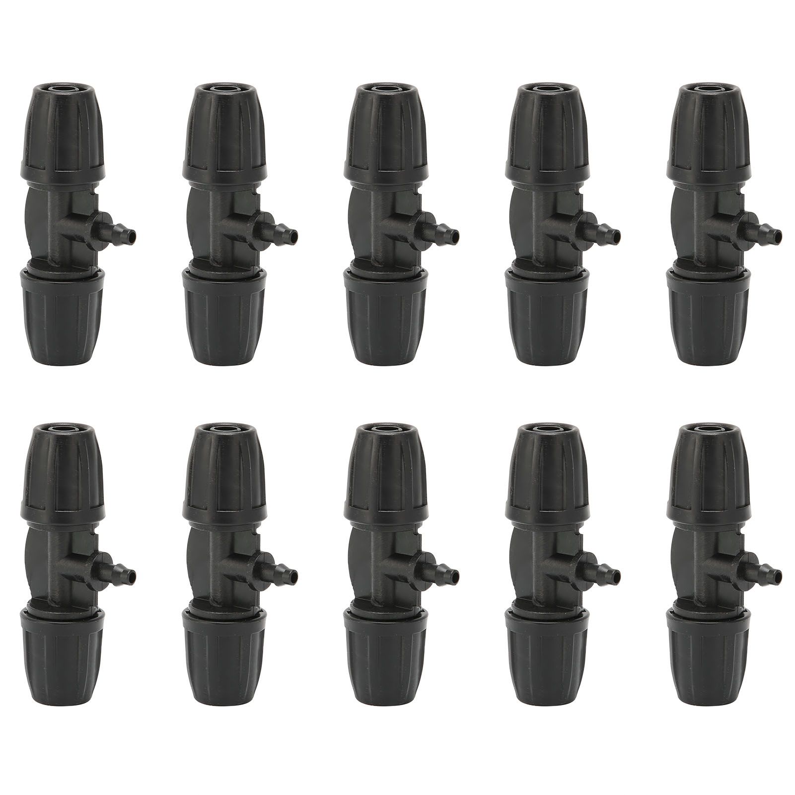 10Pcs 8/11 to 4/7 Reducing Tee with Buckle Garden Irrigation Atomizing Tubing view 4