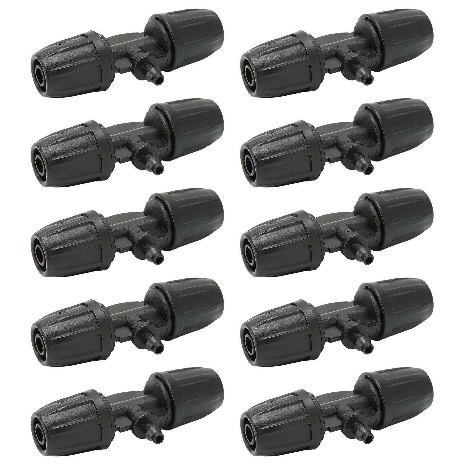 10Pcs 8/11 to 4/7 Reducing Tee with Buckle Garden Irrigation Atomizing Tubing view 6