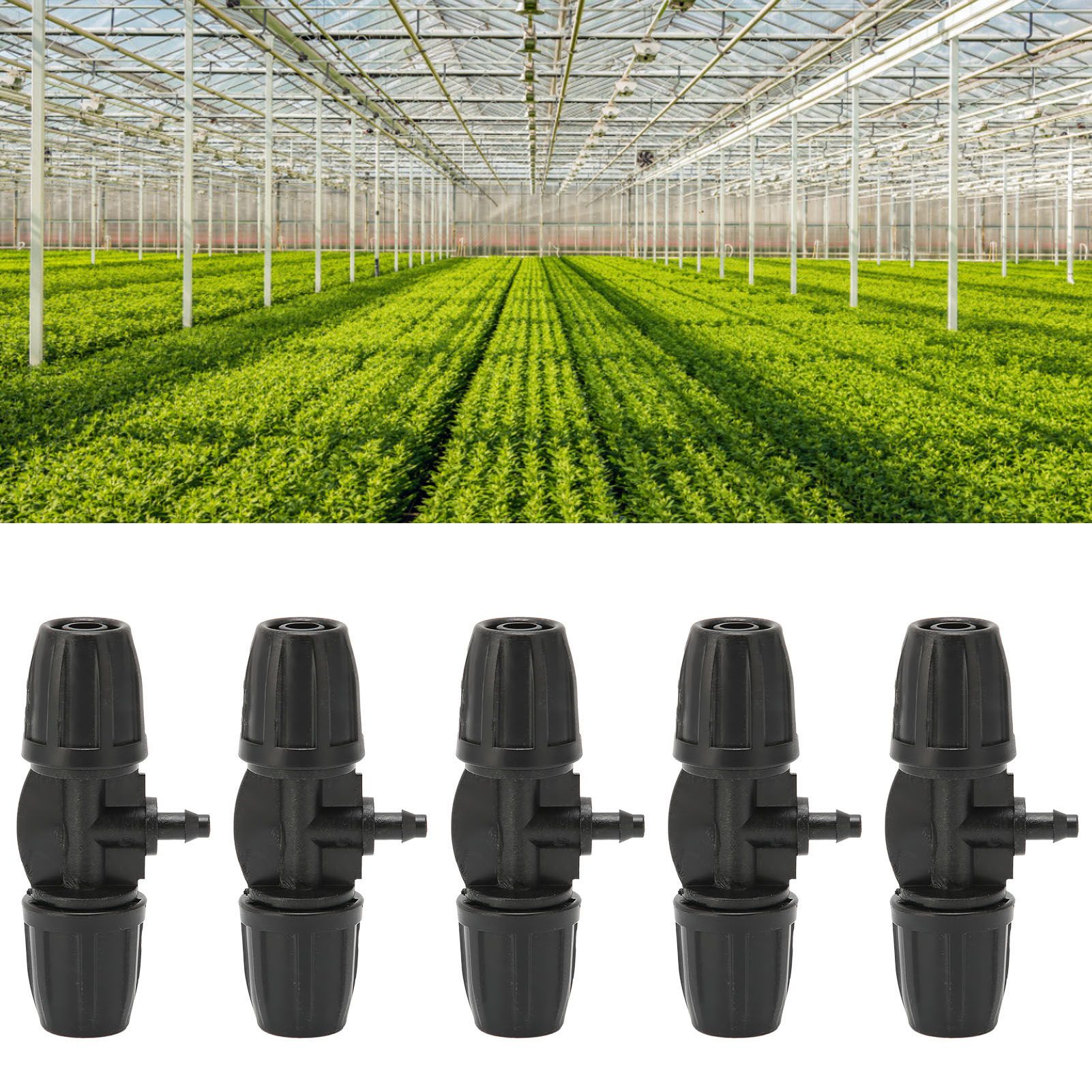 10Pcs 8/11 to 4/7 Reducing Tee with Buckle Garden Irrigation Atomizing Tubing view 11