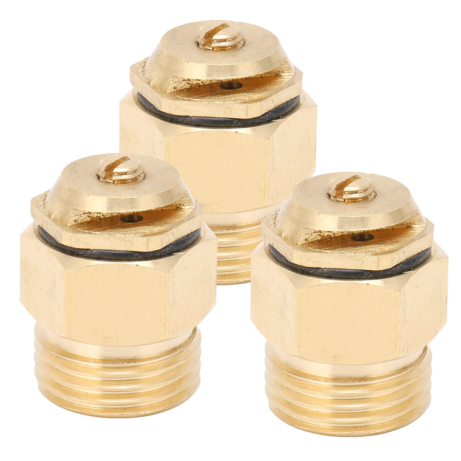 3PCS G1/2 Refraction Sprinkler Nozzle Adjustable Copper Micro Sprinkler Head