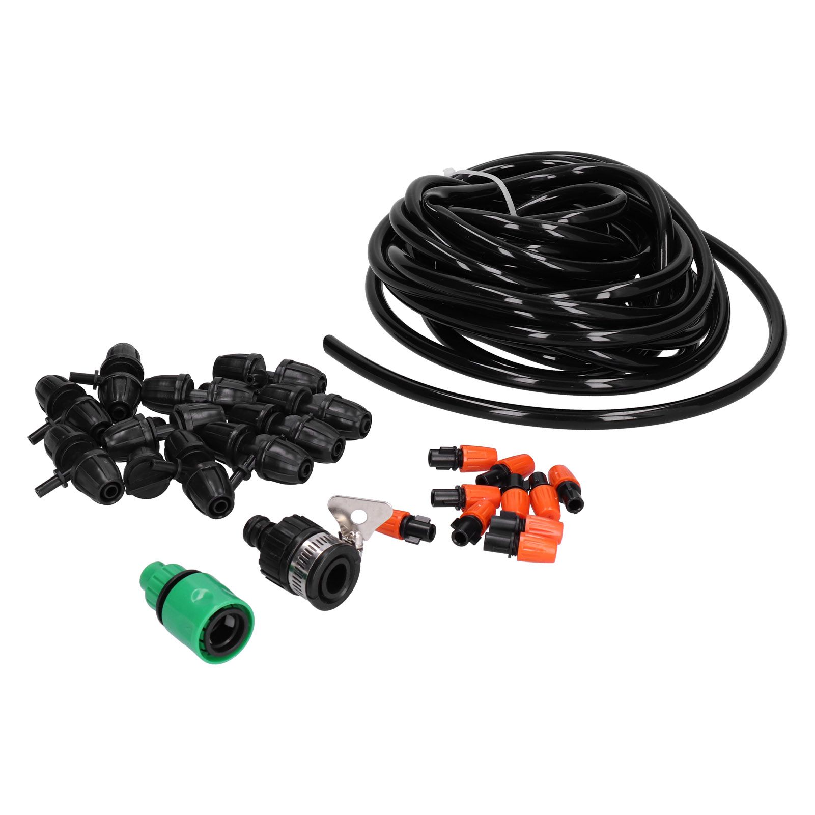 10M 8/11 Hose Garden Irrigation System 10PCS Adjustable Sprinkler Micro Nozzle