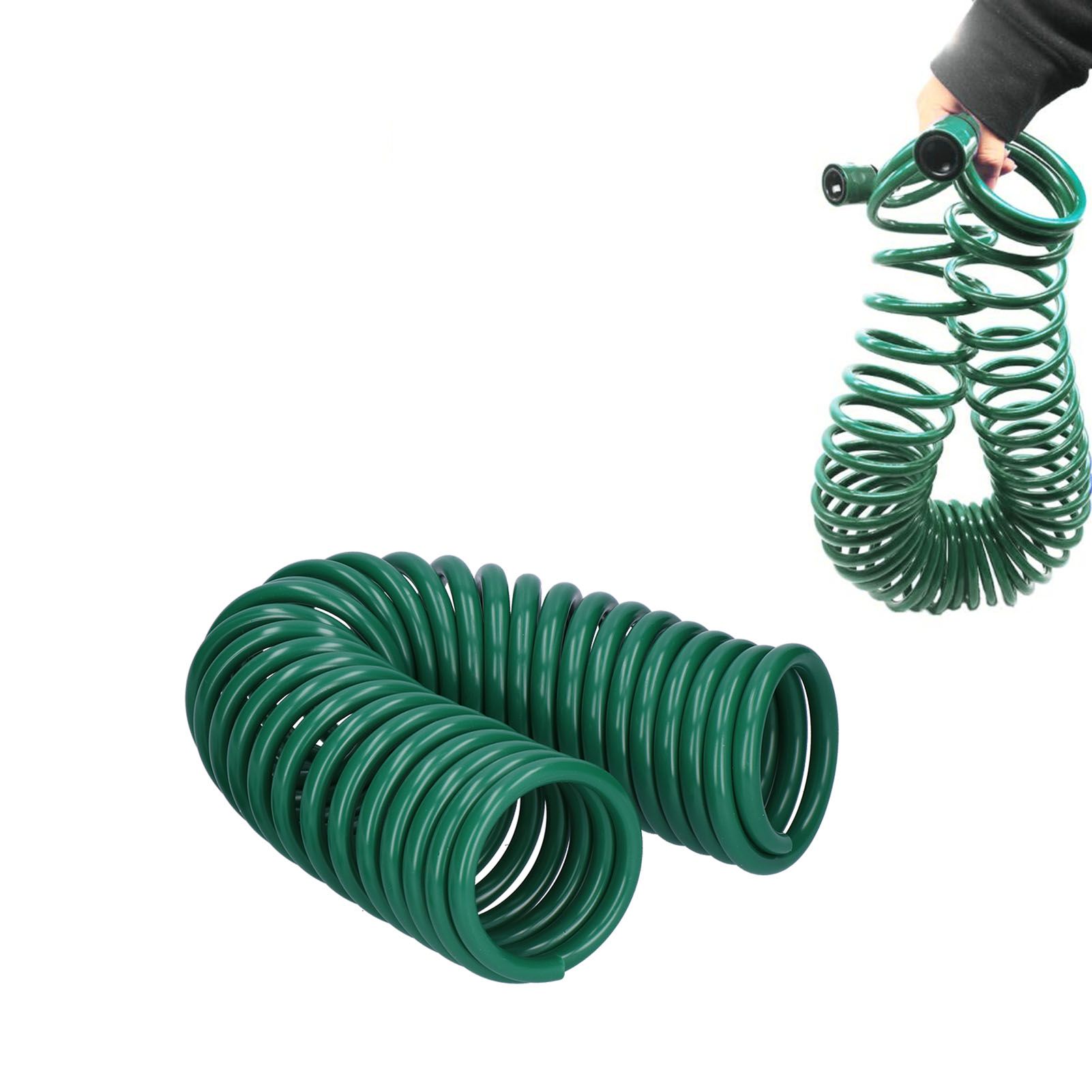 7.5M Coiled Water Hose Retractable Water Pipe Sprayer Connector Garden view 11