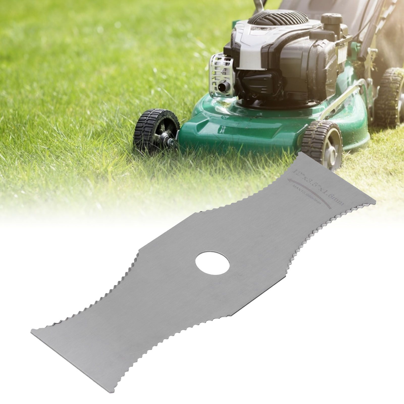 Arc Lawn Mower Blade White Steel Weeder Blade Grass Trimmer Accessories Parts view 12
