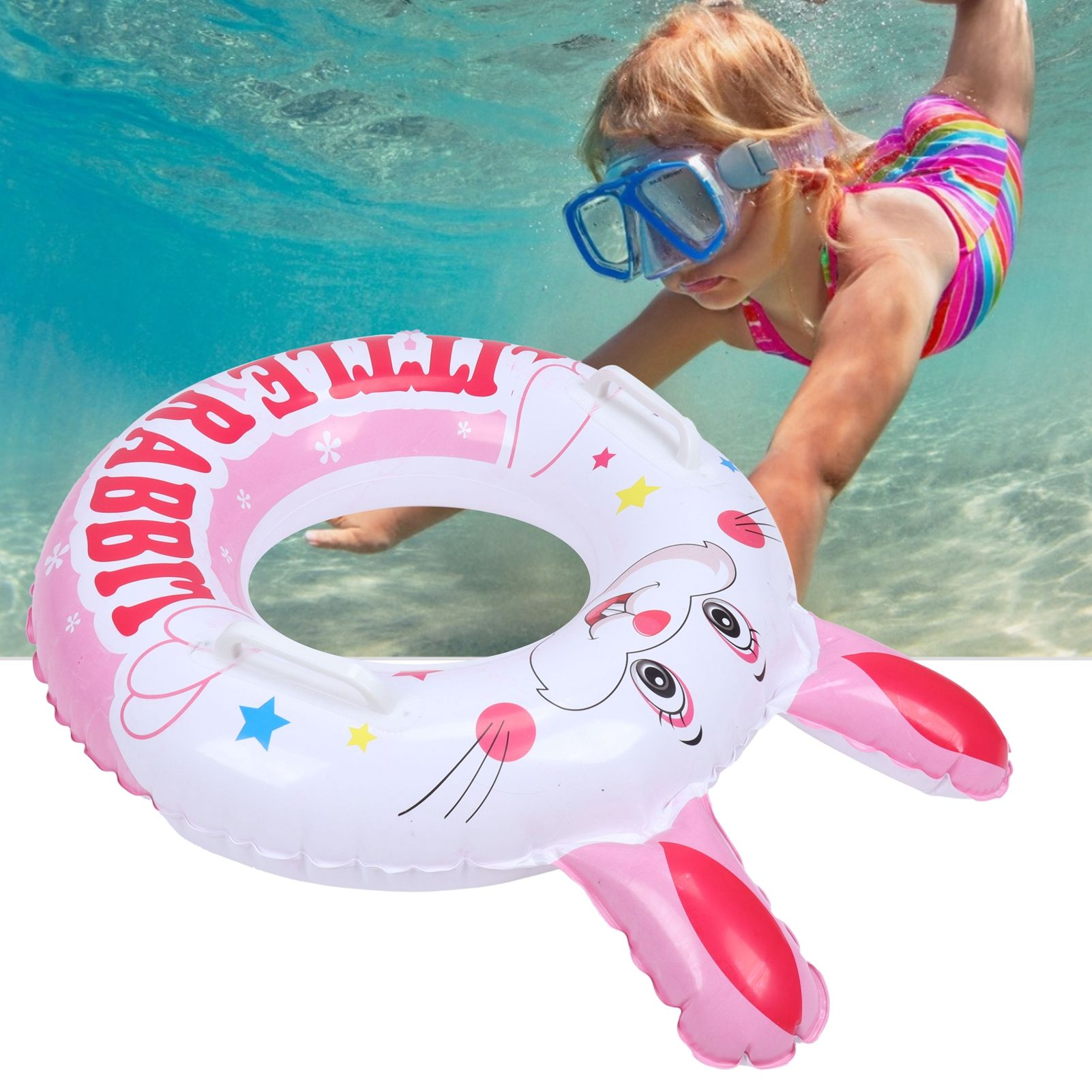 Swimming Ring Inflatable Swimming Pool Float Tube Cute Round Swimming Tube for view 11