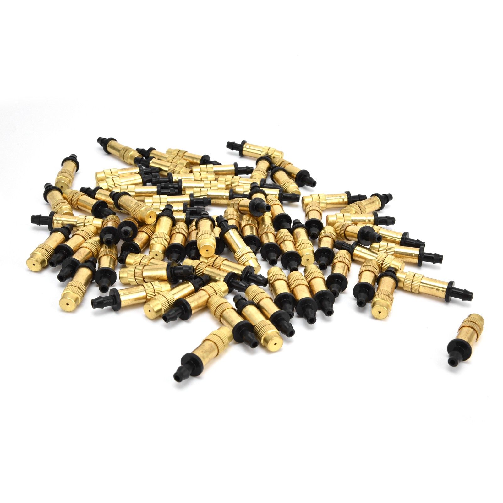 100PCS Single Hook Copper Atomizing Nozzle Drip Irrigation Sprayer Atomizing
