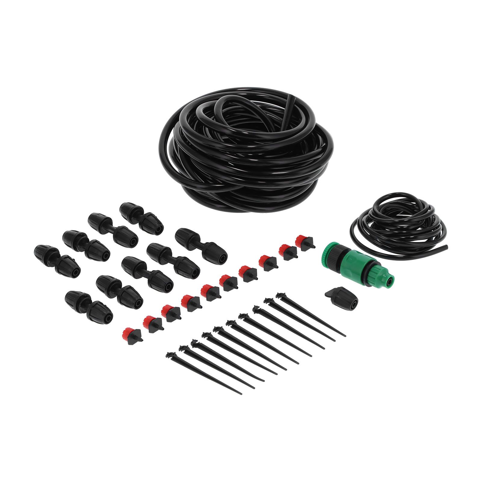 10m 8/11 Hose Adjustable Drippers Tee Kit Garden Automatic Watering Drip view 6