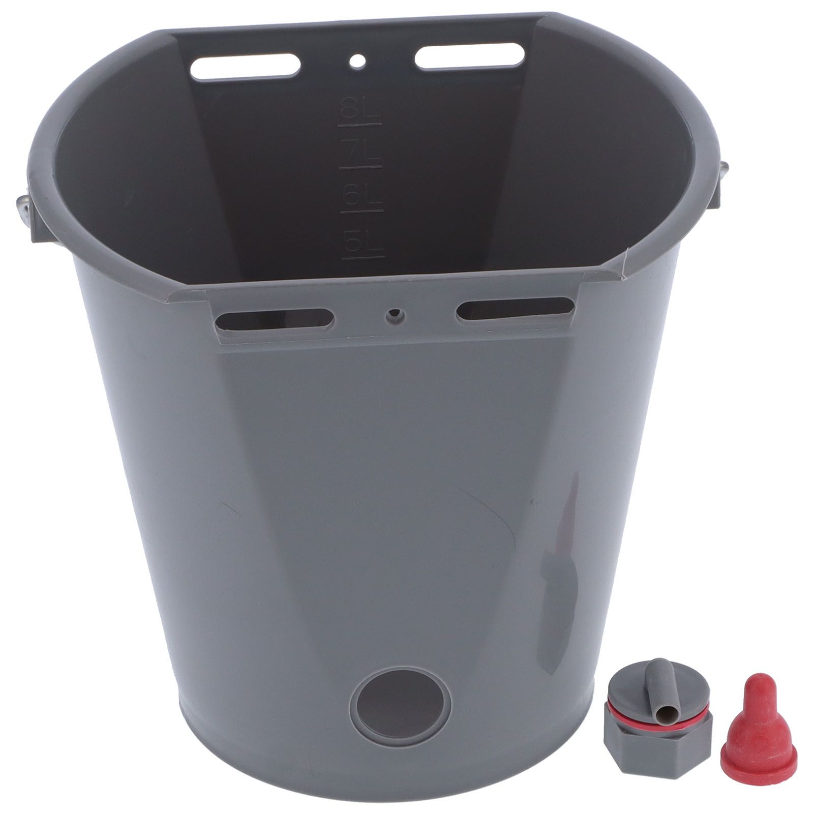 Feeder Bucket with Single Nipple Food Grade Plastic Milk Feeding Equipment for view 10