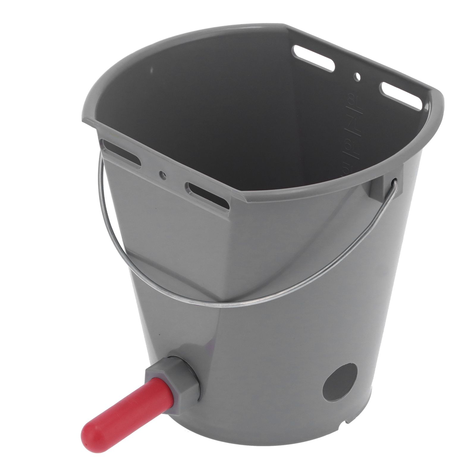 8L Feeder Bucket with 2 Nipple Milk Feeding Barrel Livestock Farm Accessory view 3