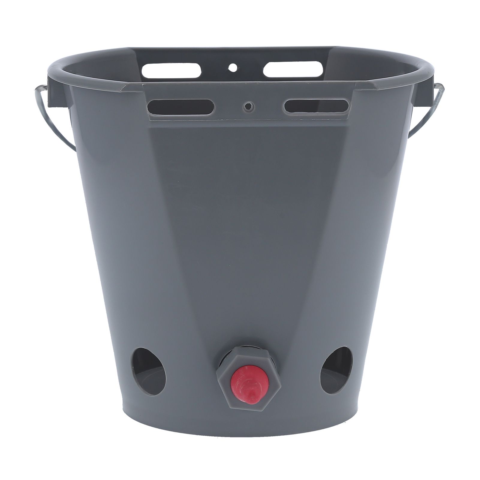 8L Feeder Bucket Farm Livestock FoodGrade Plastic Feeding Barrel with 5 view 8