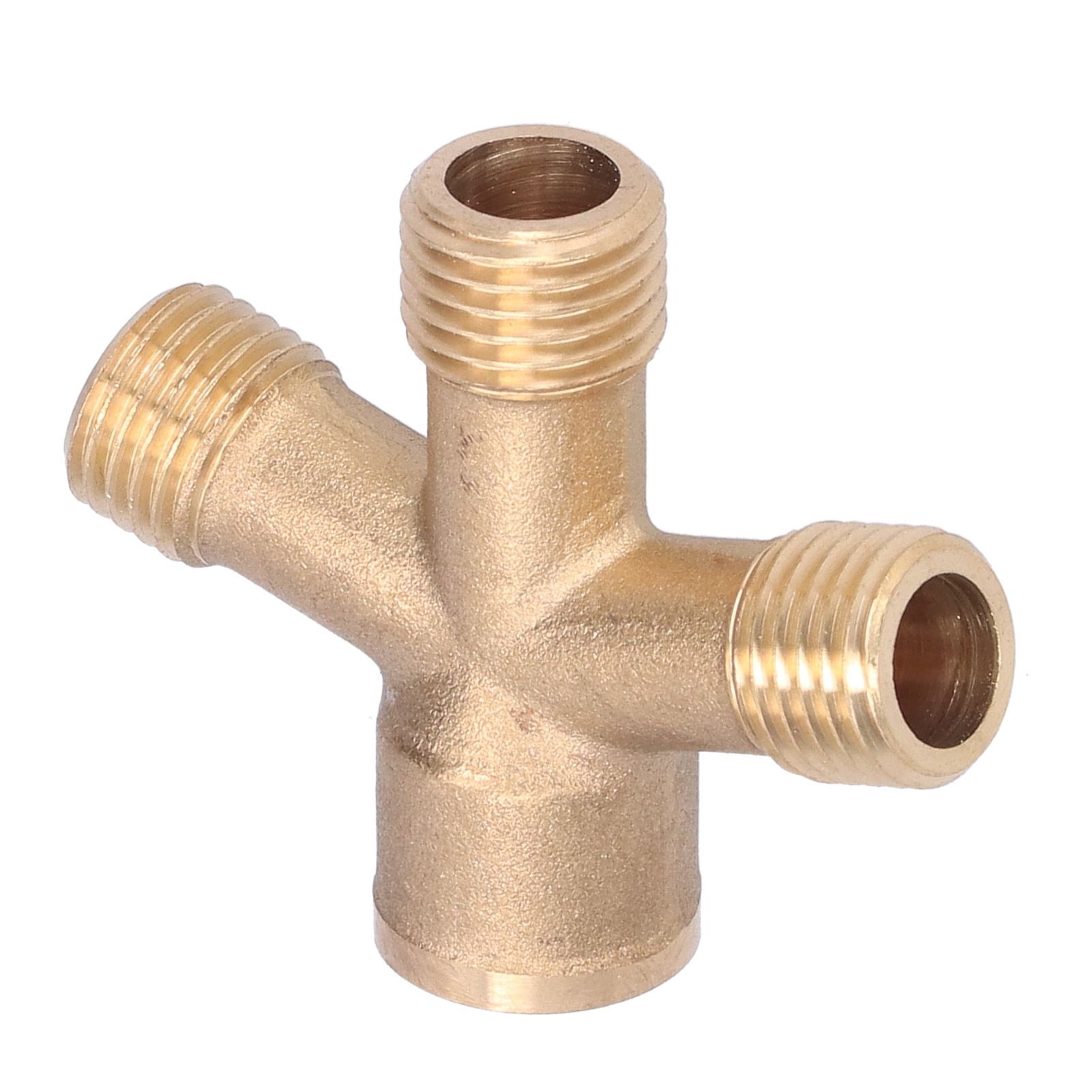 Cross Hose Splitter Garden Hose M14 Thread 4‑Way Connector Pipe Fittings for view 2