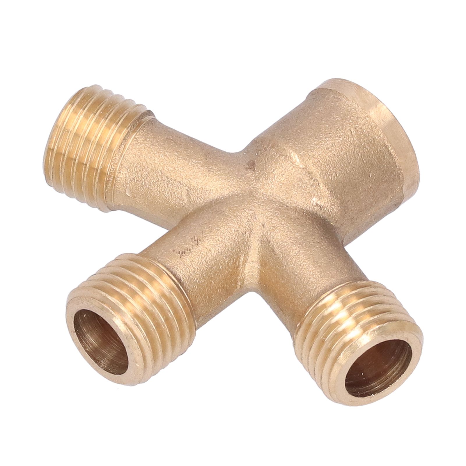 Cross Hose Splitter Garden Hose M14 Thread 4‑Way Connector Pipe Fittings for view 4