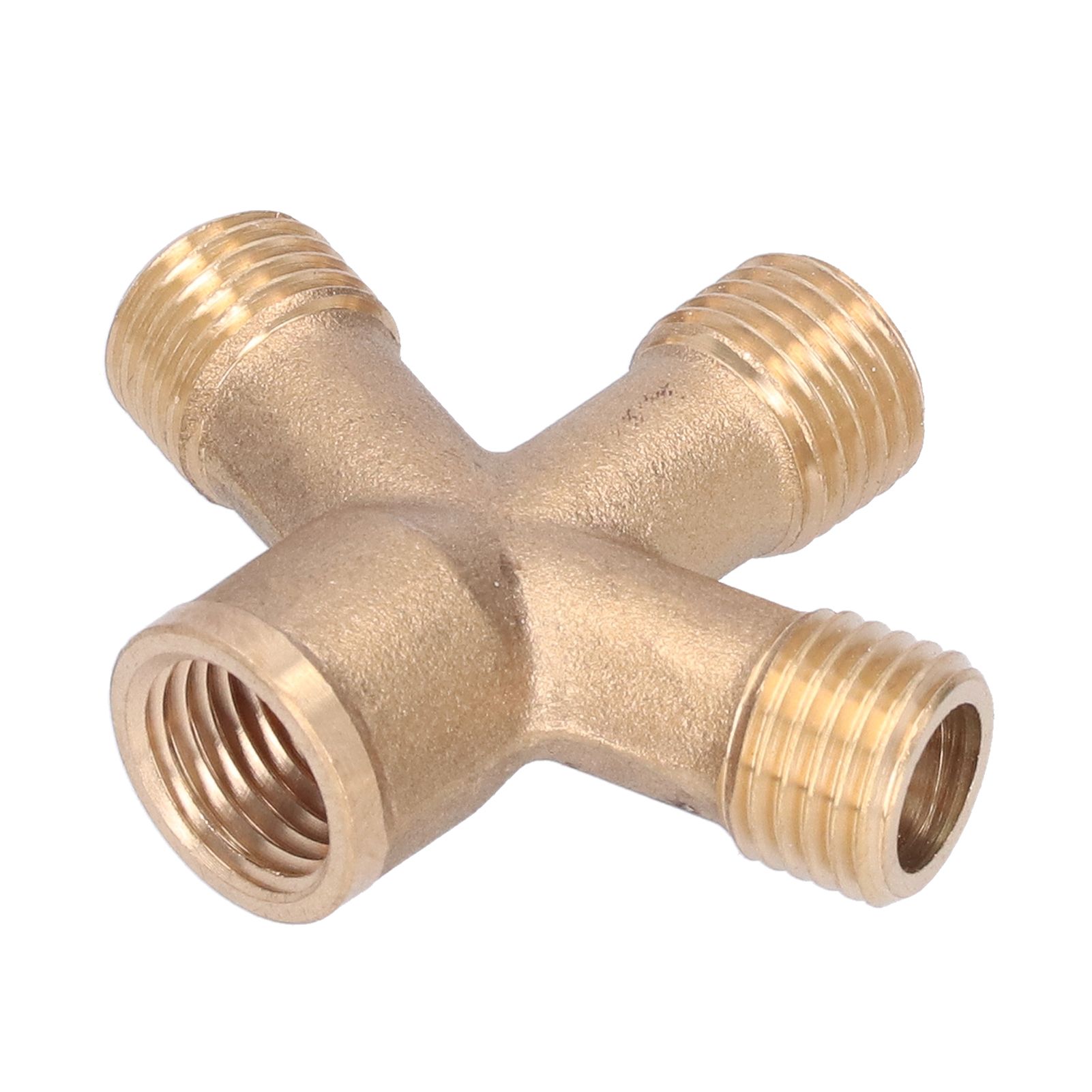 Cross Hose Splitter Garden Hose M14 Thread 4‑Way Connector Pipe Fittings for view 6